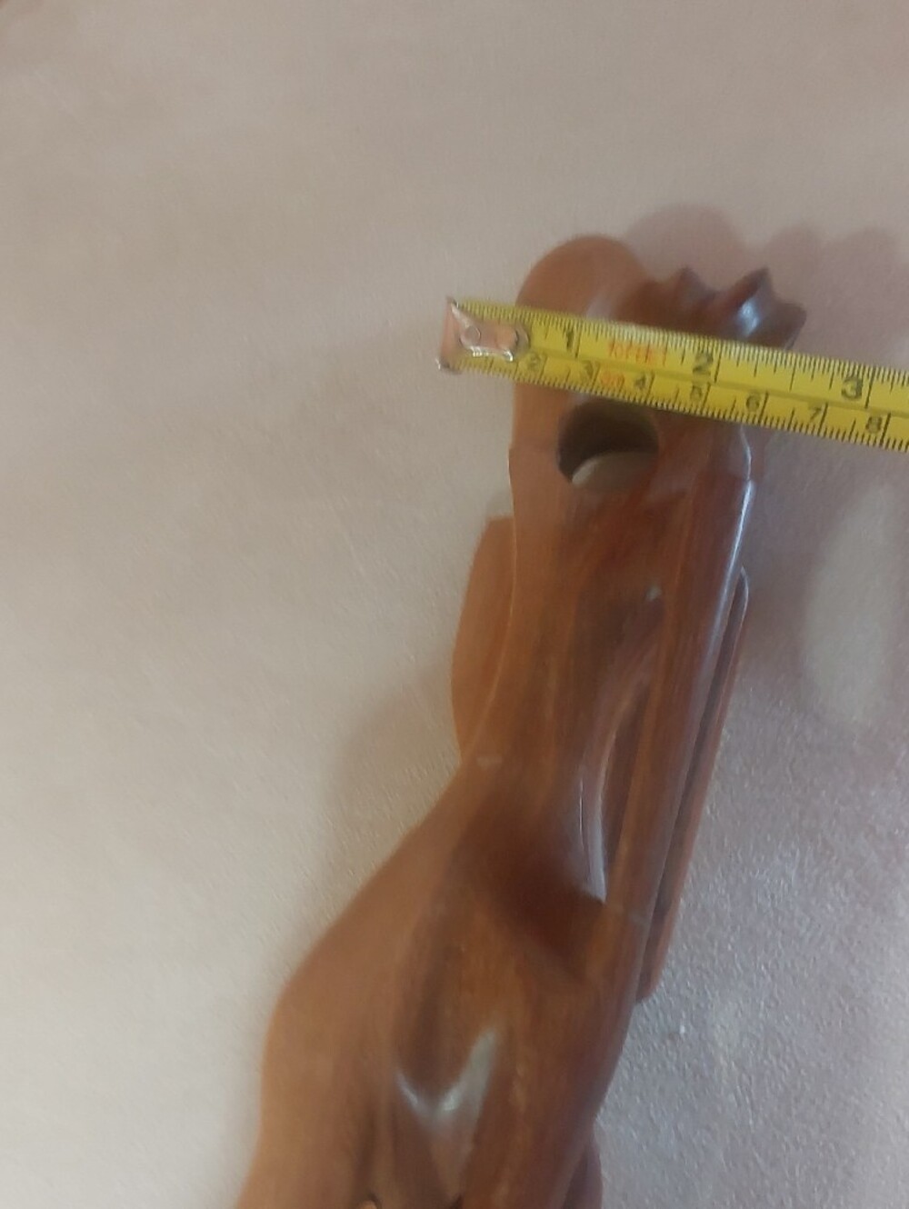 Handcrafted Brown Wooden Abstract Couple Sculpture - Home Art - Picture 11 of 12